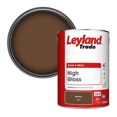 Leyland Trade Wood & Metal High Gloss Paint Bronze (06C39) 5L