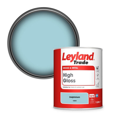 Leyland Trade Wood & Metal High Gloss Paint Delphinium (18E50) 1L
