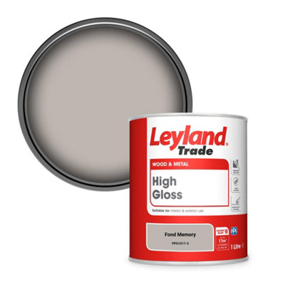 Leyland Trade Wood & Metal High Gloss Paint Fond Memory (PPG1017-3) 1L