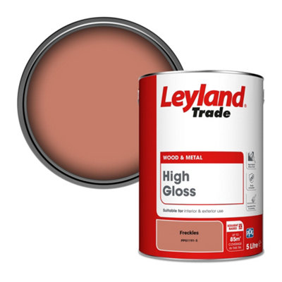 Leyland Trade Wood & Metal High Gloss Paint Freckles (PPG1191-5) 5L