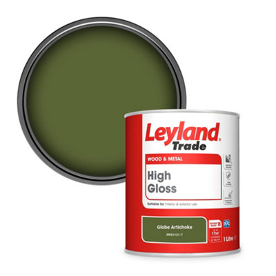 Leyland Trade Wood & Metal High Gloss Paint Globe Artichoke