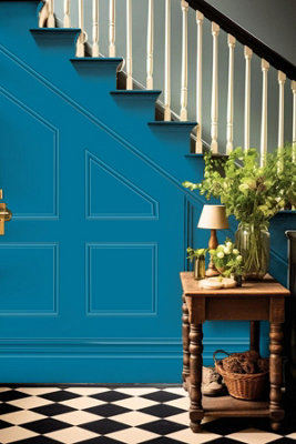 Leyland Trade Wood & Metal High Gloss Paint Nanking Blue (18E53) 1L