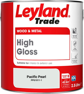 Leyland Trade Wood & Metal High Gloss Paint Pacific Pearl (PPG1011