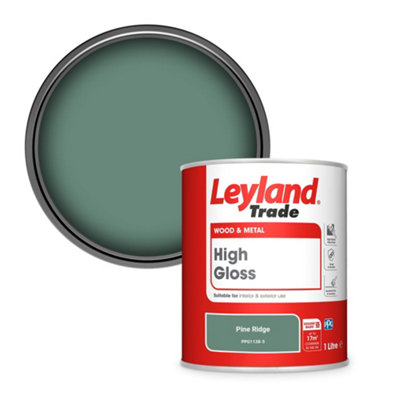 Leyland Trade Wood & Metal High Gloss Paint Pine Ridge (PPG1138-5) 1L