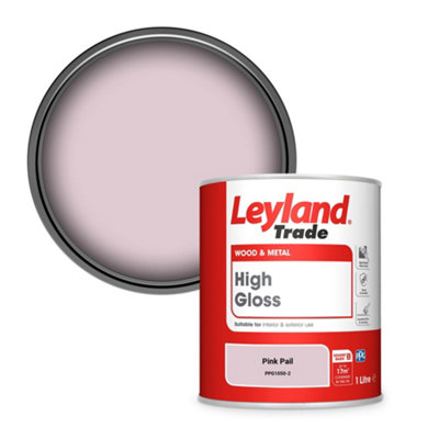 Leyland Trade Wood & Metal High Gloss Paint Pink Pail (PPG1050-2) 1L