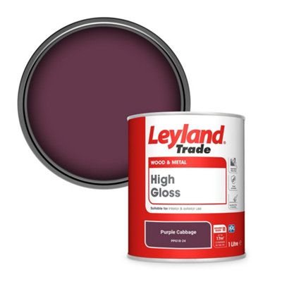 Leyland Trade Wood & Metal High Gloss Paint Purple Cabbage (PPG18