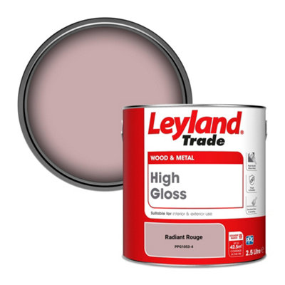 Leyland Trade Wood & Metal High Gloss Paint Radiant Rouge (PPG1053-4) 2.5L
