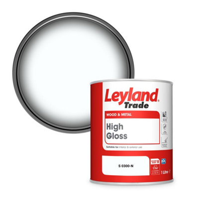 Leyland Trade Wood & Metal High Gloss Paint (S 0300-N) 1L