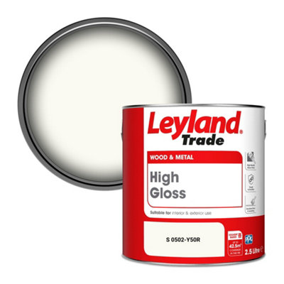 Leyland Trade Wood & Metal High Gloss Paint (S 0502-Y50R) 2.5L