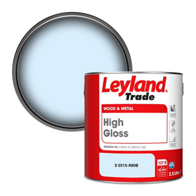 Leyland Trade Wood & Metal High Gloss Paint (S 0515-R80B) 2.5L