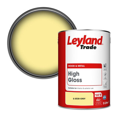 Leyland Trade Wood & Metal High Gloss Paint (S 0530-G90Y) 5L