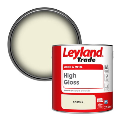 Leyland Trade Wood & Metal High Gloss Paint (S 1005-Y) 2.5L