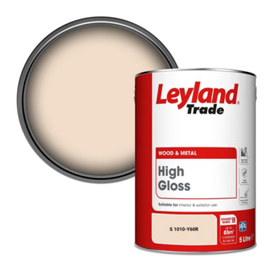 Leyland Trade Wood & Metal High Gloss Paint (S 1010-Y60R) 5L