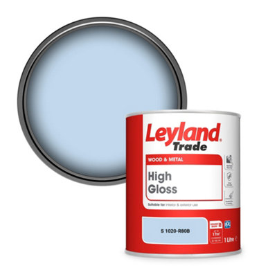 Leyland Trade Wood & Metal High Gloss Paint (S 1020-R80B) 1L