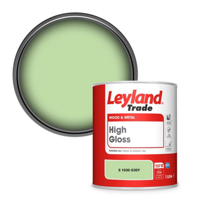 Leyland Trade Wood & Metal High Gloss Paint (S 1030-G30Y) 1L
