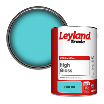 Leyland Trade Wood & Metal High Gloss Paint (S 1050-B30G) 5L