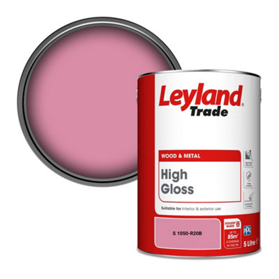 Leyland Trade Wood & Metal High Gloss Paint (S 1050-R20B) 5L