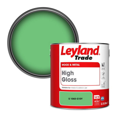 Leyland Trade Wood & Metal High Gloss Paint (S 1060-G10Y) 2.5L