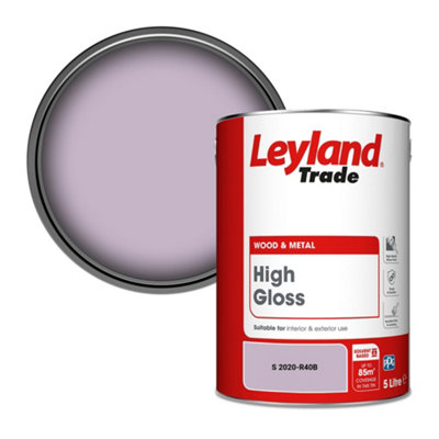 Leyland Trade Wood & Metal High Gloss Paint (S 2020-R40B) 5L