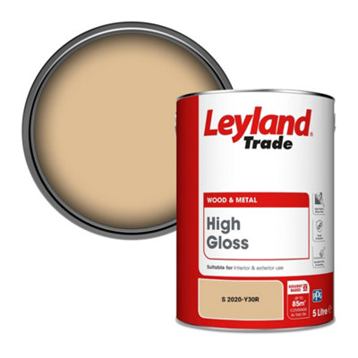 Leyland Trade Wood & Metal High Gloss Paint (S 2020-Y30R) 5L