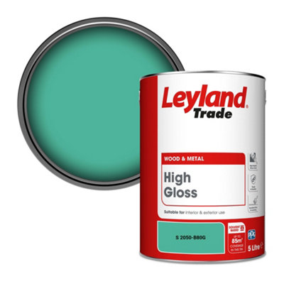 Leyland Trade Wood & Metal High Gloss Paint (S 2050-B80G) 5L