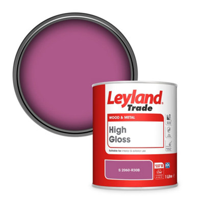 Leyland Trade Wood & Metal High Gloss Paint (S 2060-R30B) 1L