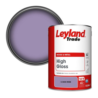 Leyland Trade Wood & Metal High Gloss Paint (S 3030-R50B) 5L