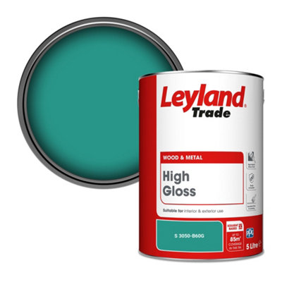 Leyland Trade Wood & Metal High Gloss Paint (S 3050-B60G) 5L