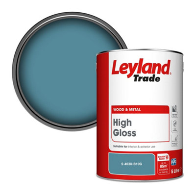 Leyland Trade Wood & Metal High Gloss Paint (S 4030-B10G) 5L