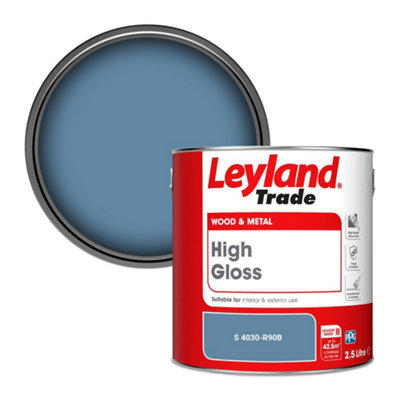 Leyland Trade Wood & Metal High Gloss Paint (S 4030-R90B) 2.5L