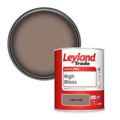 Leyland Trade Wood & Metal High Gloss Paint (S 5010-Y70R) 1L