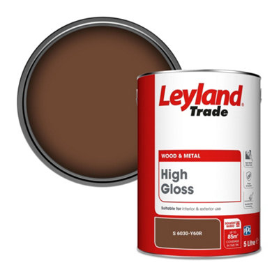 Leyland Trade Wood & Metal High Gloss Paint (S 6030-Y60R) 5L