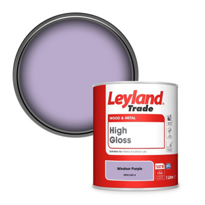 Leyland Trade Wood & Metal High Gloss Paint Windsor Purple
