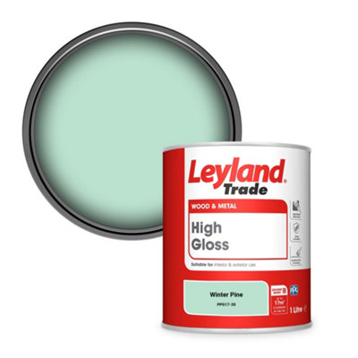 Leyland Trade Wood & Metal High Gloss Paint Winter Pine (PPG17-30) 1L