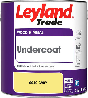 Leyland Trade Wood & Metal Undercoat Paint (0040-G90Y) 2.5L