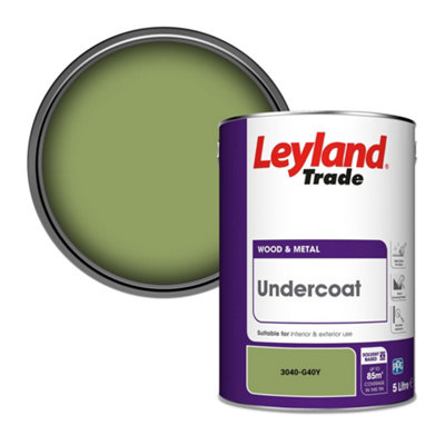 Leyland Trade Wood & Metal Undercoat Paint (3040-G40Y) 5L