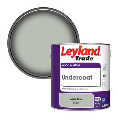 Leyland Trade Wood & Metal Undercoat Paint Agate Grey (RAL 7038) 2.5L
