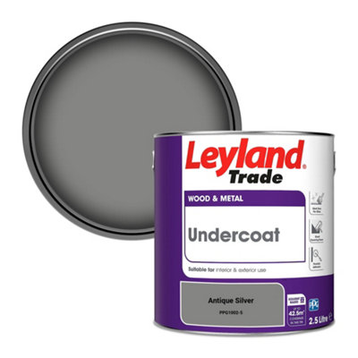 Leyland Trade Wood & Metal Undercoat Paint Antique Silver (PPG1002-5) 2.5L
