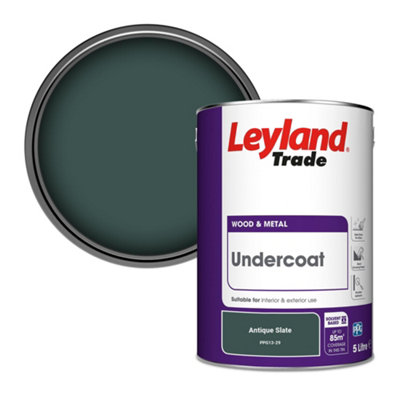 Leyland Trade Wood & Metal Undercoat Paint Antique Slate (PPG13-29) 5L