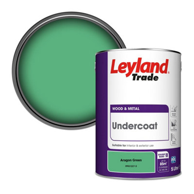 Leyland Trade Wood & Metal Undercoat Paint Aragon Green (PPG1227-5) 5L