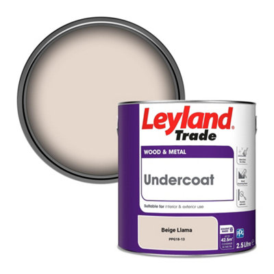 Leyland Trade Wood & Metal Undercoat Paint Beige Llama (PPG18-13) 2.5L