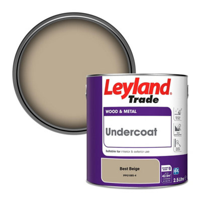 Leyland Trade Wood & Metal Undercoat Paint Best Beige (PPG1085-4) 2.5L