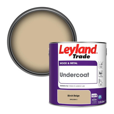 Leyland Trade Wood & Metal Undercoat Paint Birch Beige (PPG1094-3) 2.5L