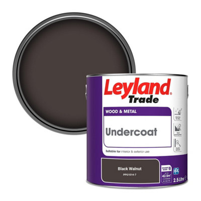 Leyland Trade Wood & Metal Undercoat Paint Black Walnut (PPG1014-7) 2.5L