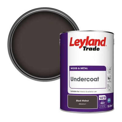 Leyland Trade Wood & Metal Undercoat Paint Black Walnut (PPG1014-7) 5L
