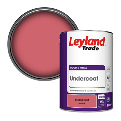 Leyland Trade Wood & Metal Undercoat Paint Bleeding Heart (PPG17-14) 5L
