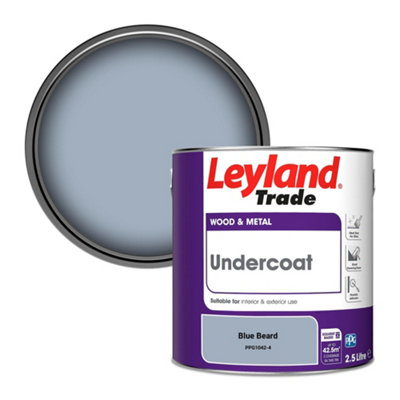 Leyland Trade Wood & Metal Undercoat Paint Blue Beard (PPG1042-4) 2.5L