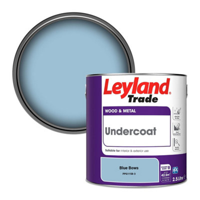 Leyland Trade Wood & Metal Undercoat Paint Blue Bows (PPG1158-3) 2.5L