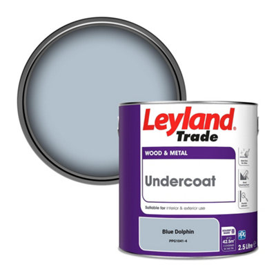 Leyland Trade Wood & Metal Undercoat Paint Blue Dolphin (PPG1041-4) 2.5L