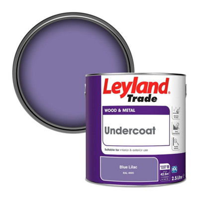 Leyland Trade Wood & Metal Undercoat Paint Blue Lilac (RAL 4005) 2.5L